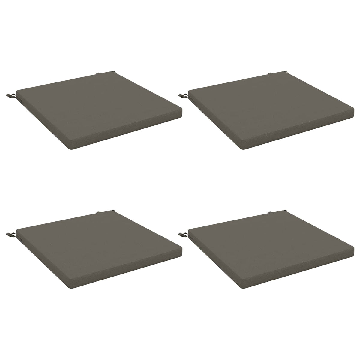 4-Piece Zitkussens SOEST 4 st 100% Polyester Grijs