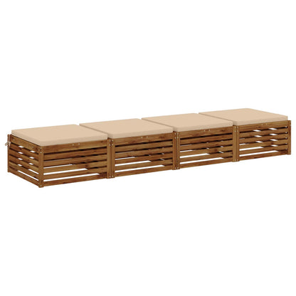4-Piece Zitkussens SOEST 4 st 100% Polyester Crèmekleurig