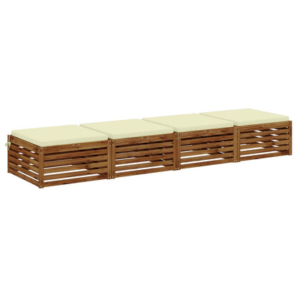 4-Piece Zitkussens SOEST 4 st 100% Polyester Crèmekleurig
