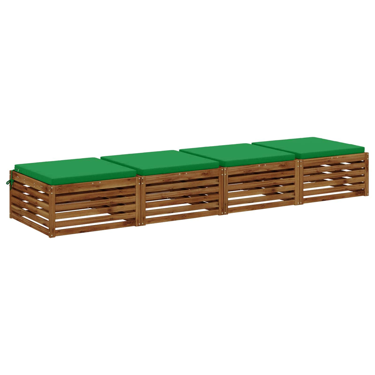 4-Piece Zitkussens SOEST 4 st 100% Polyester Groen