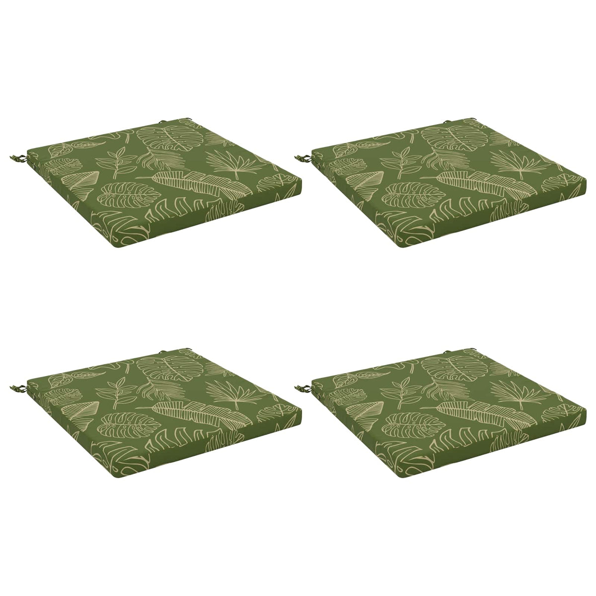 4-Piece Zitkussens SOEST 4 st 100% Polyester Bladontwerp