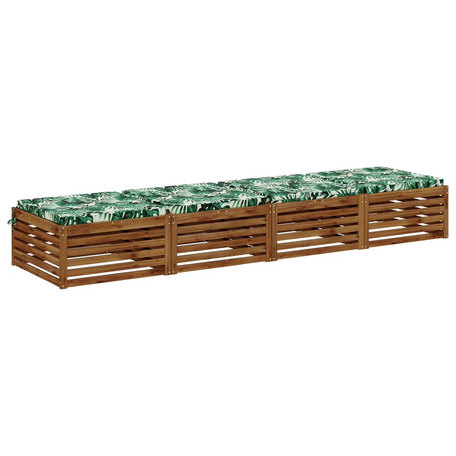 4-Piece Zitkussens SOEST 4 st 100% Polyester Bladpatroon