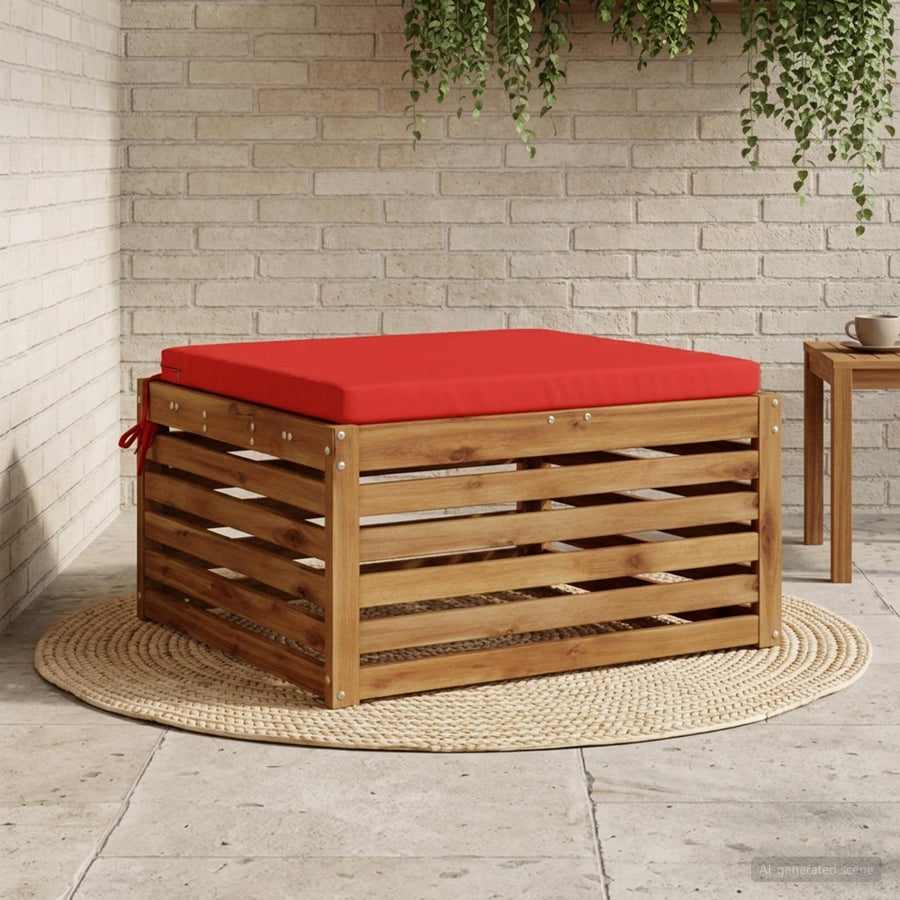 1-Piece Zitkussen SOEST 100% Polyester Rood 80 x 80 x 5 cm