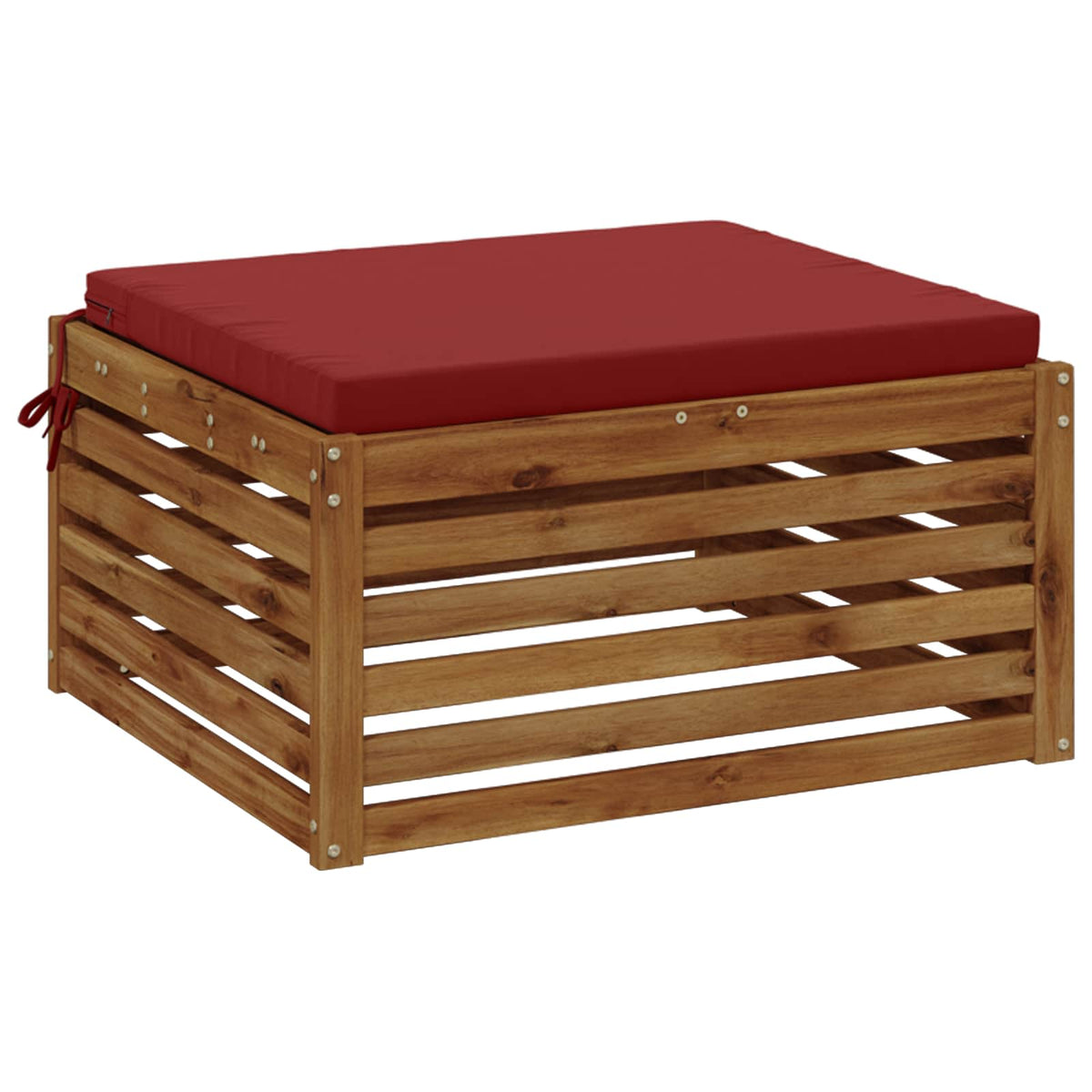 1-Piece Zitkussen SOEST 100% Polyester Wijnrood 60 x 60 x 5 cm