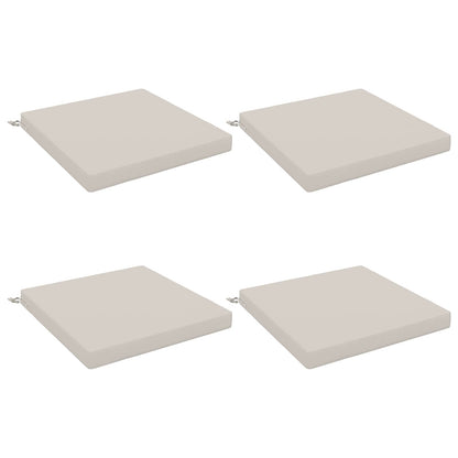 4-Piece Zitkussens SOEST 4 st 100% Polyester Wit 60 x 60 x 7 cm