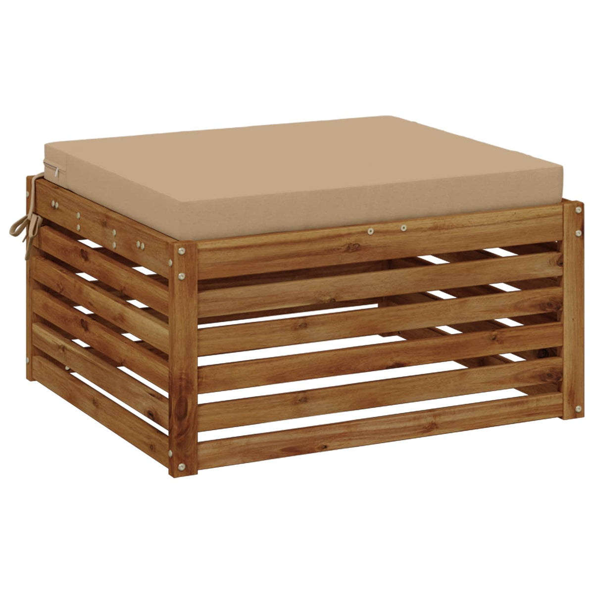 1-Piece Zitkussen SOEST 100% Polyester Zand 60 x 60 x 7 cm