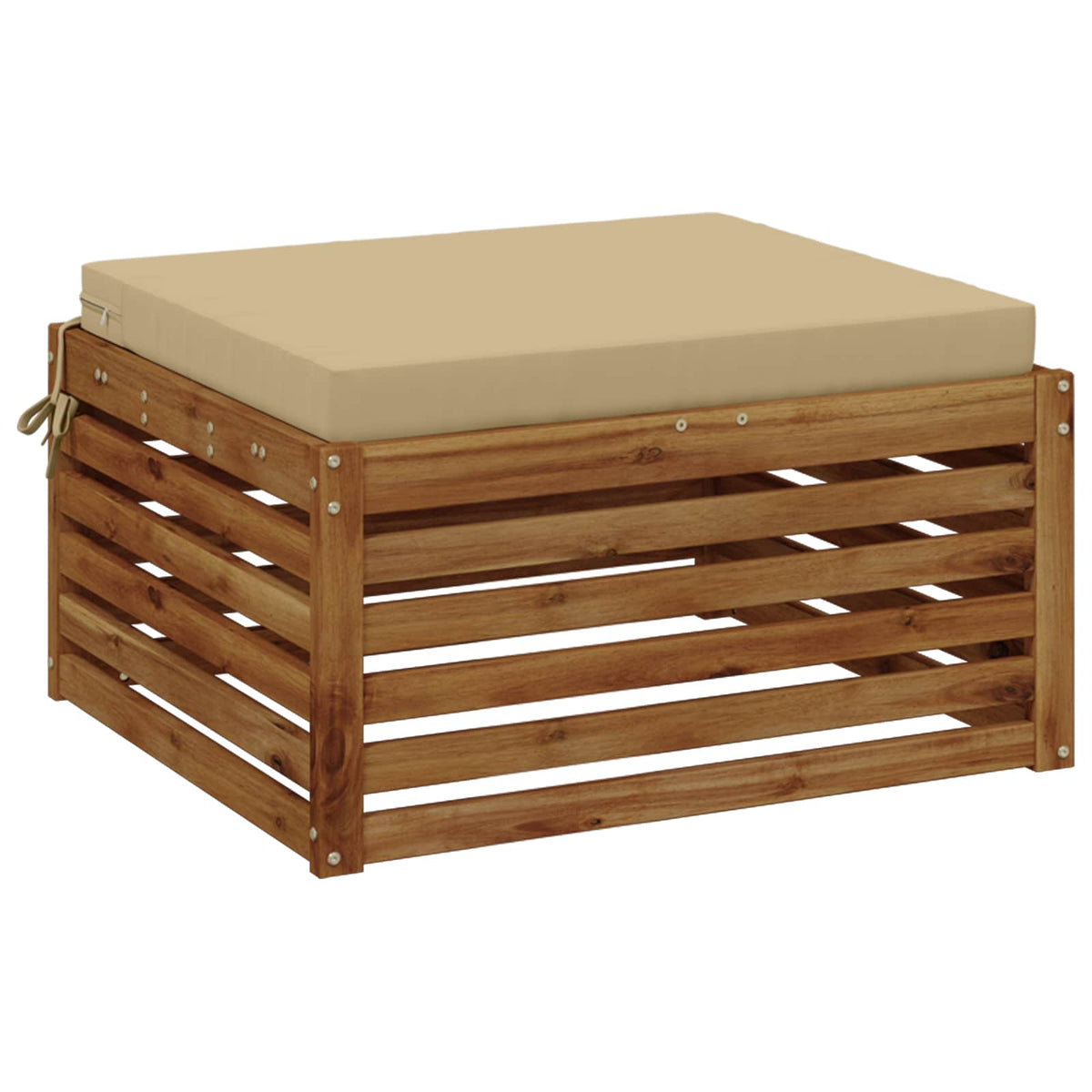 1-Piece Zitkussen SOEST 100% Polyester Beige 60 x 60 x 7 cm