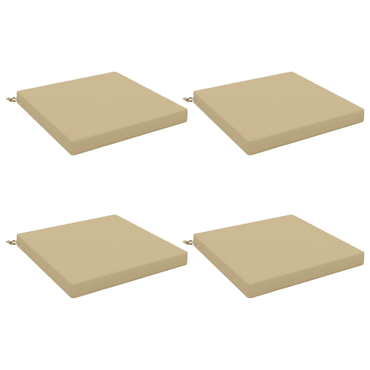 4-Piece Zitkussens SOEST 4 st 100% Polyester Beige