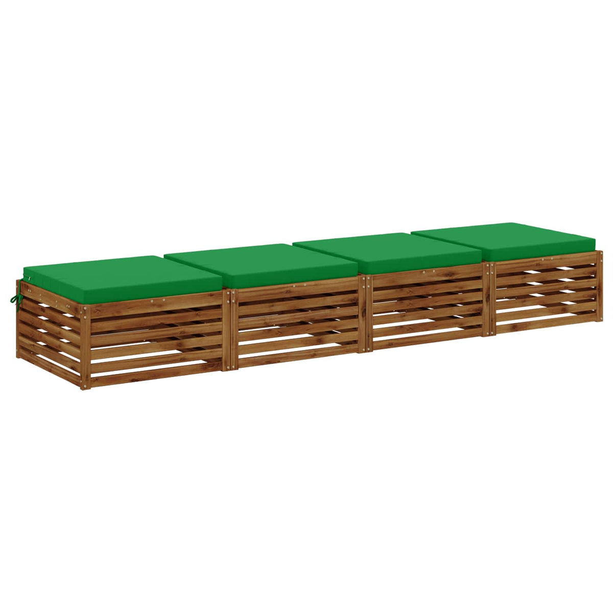 4-Piece Zitkussens SOEST 4 st 100% Polyester Groen