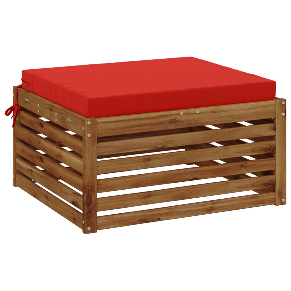 1-Piece Zitkussen SOEST 100% Polyester Rood 60 x 60 x 7 cm