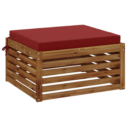 1-Piece Zitkussen SOEST 100% Polyester Wijnrood 60 x 60 x 7 cm