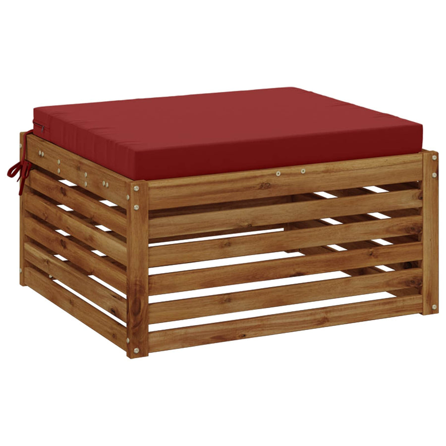 1-Piece Zitkussen SOEST 100% Polyester Wijnrood 60 x 60 x 7 cm