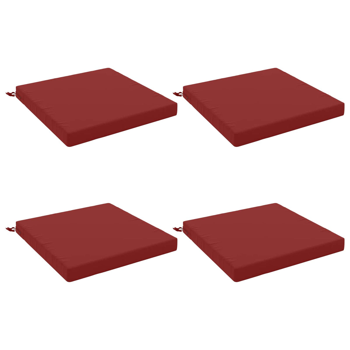 4-Piece Zitkussens SOEST 4 st 100% Polyester Wijnrood
