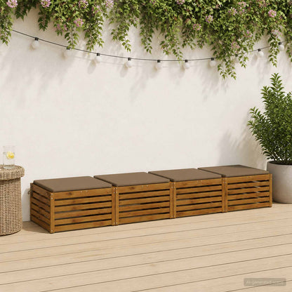 4-Piece Zitkussens SOEST 4 st 100% Polyester Taupe