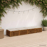 Zitkussens 60x60x3 cm wit 4 stuks