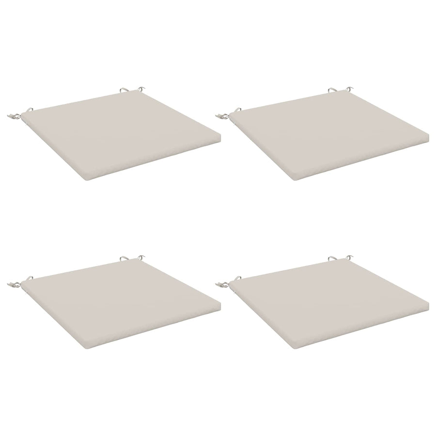 4-Piece Zitkussens SOEST 4 st 100% Polyester Wit 70 x 70 x 3 cm