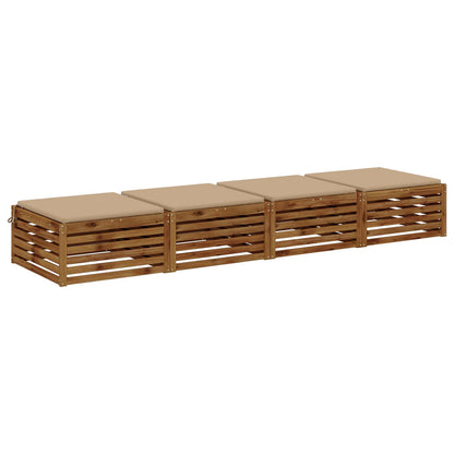 4-Piece Zitkussens SOEST 4 st 100% Polyester Zand
