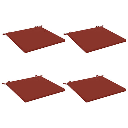 4-Piece Zitkussens SOEST 4 st 100% Polyester Rood