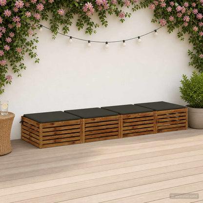 4-Piece Zitkussens SOEST 4 st 100% Polyester Antraciet
