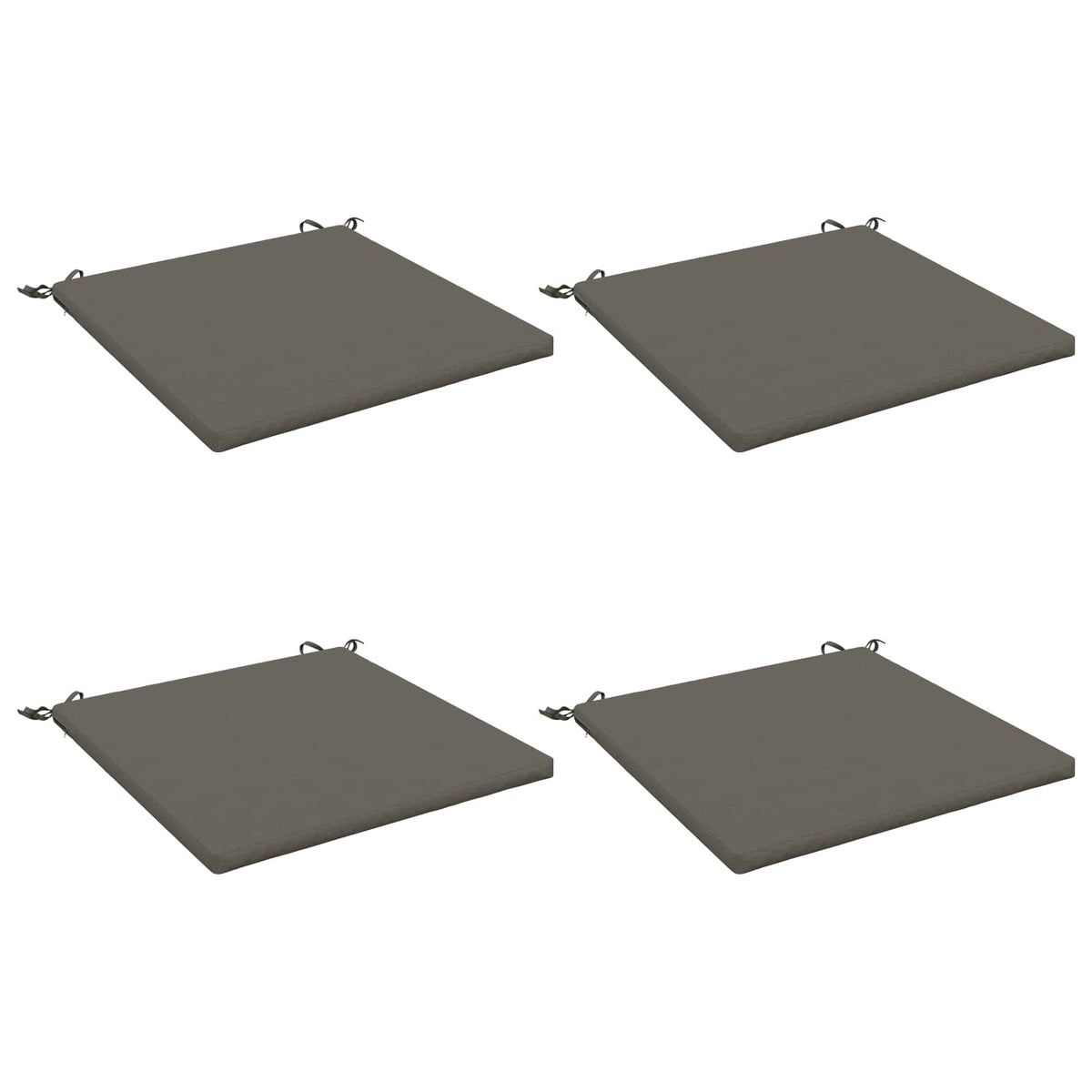4-Piece Zitkussens SOEST 4 st 100% Polyester Grijs