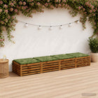 Zitkussens 4 stuks groen blad 100% polyester