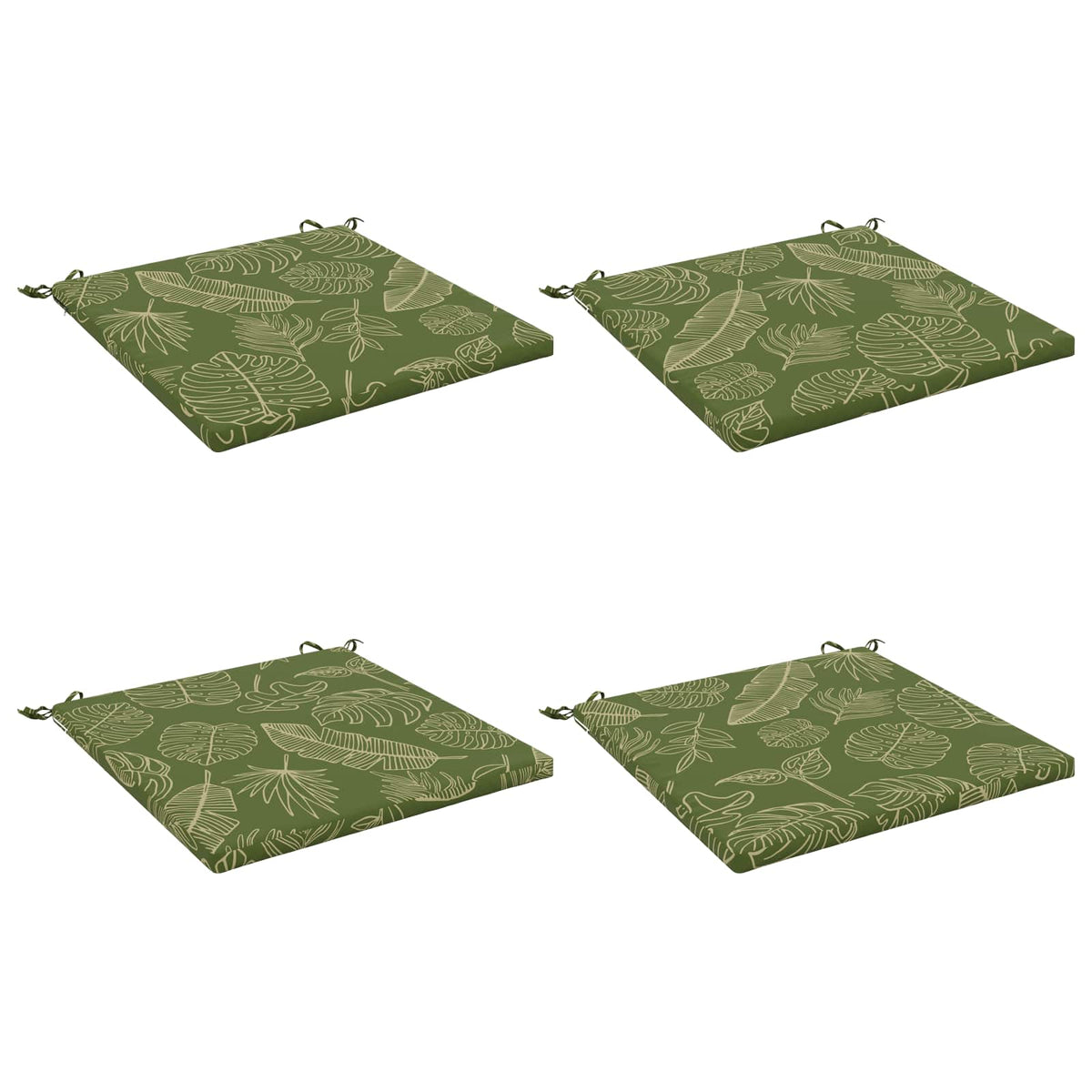 4-Piece Zitkussens SOEST 4 st 100% Polyester Bladontwerp