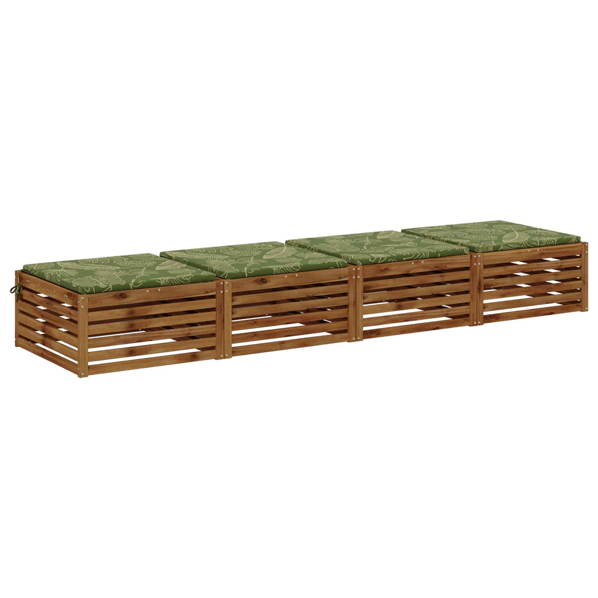 4-Piece Zitkussens SOEST 4 st 100% Polyester Bladontwerp