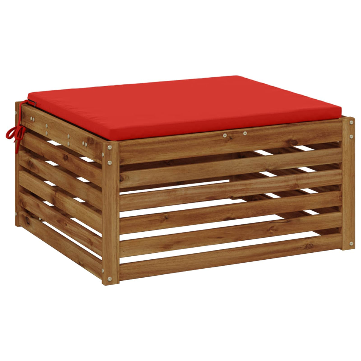 1-Piece Zitkussen SOEST 100% Polyester Rood 70 x 70 x 3 cm