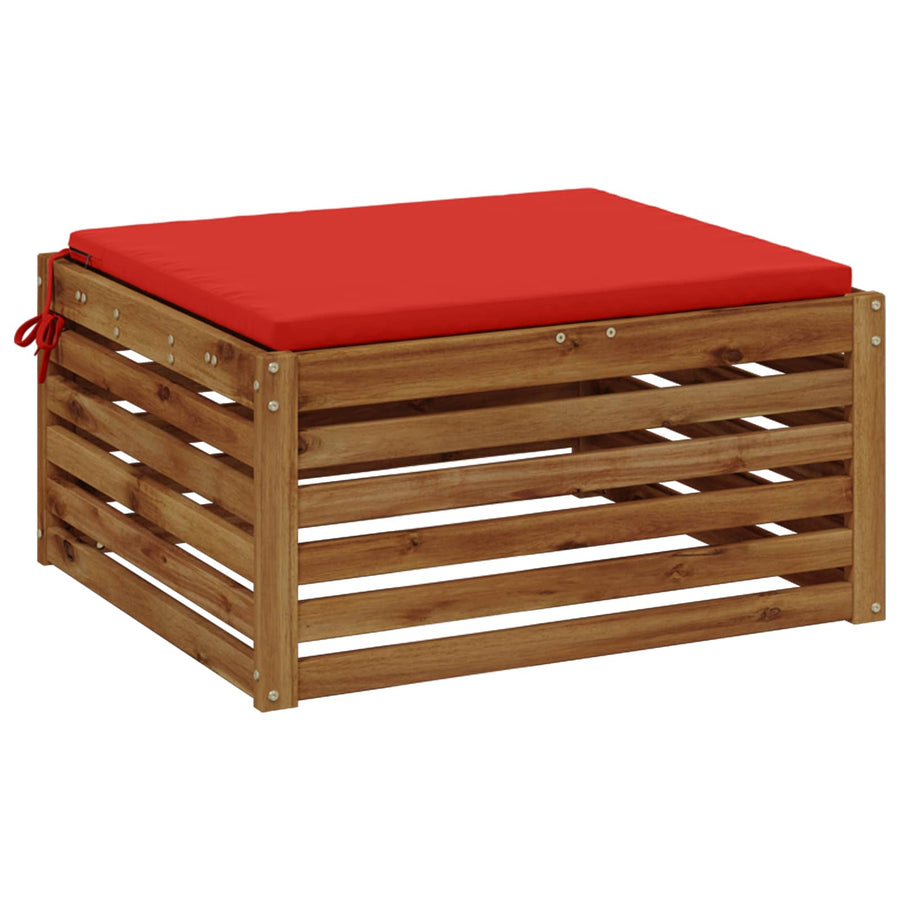 1-Piece Zitkussen SOEST 100% Polyester Rood 70 x 70 x 3 cm
