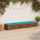 Zitkussens 4 stuks turquoise 100% polyester