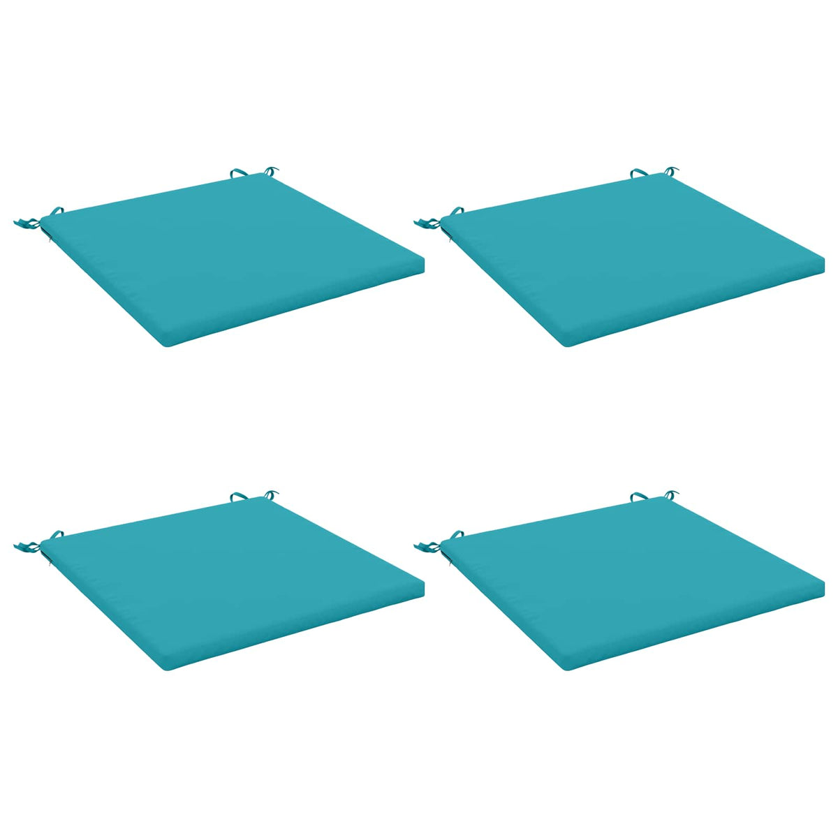4-Piece Zitkussens SOEST 4 st 100% Polyester Turquoise
