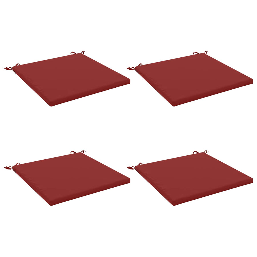 4-Piece Zitkussens SOEST 4 st 100% Polyester Wijnrood