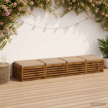 4-Piece Zitkussens SOEST 4 st 100% Polyester Zand