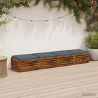 Stoelkussens 4 stuks blauw polyester