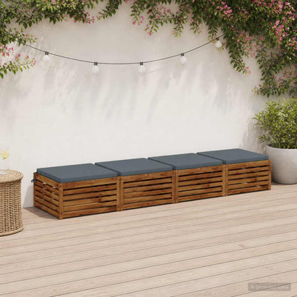 4-Piece Zitkussens SOEST 4 st 100% Polyester Blauw
