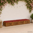 Zitkussens SOEST 4 stuks rood 100% polyester