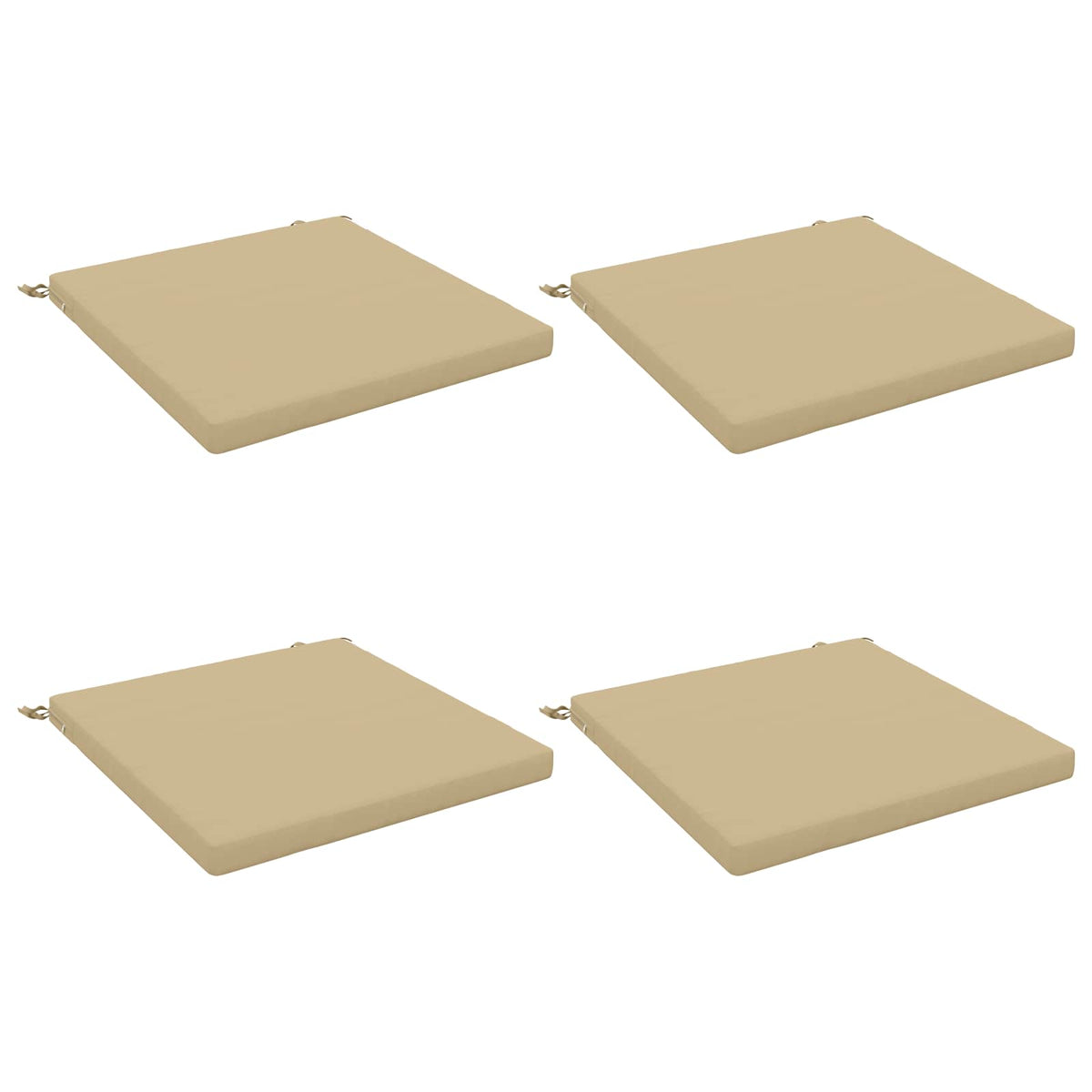 4-Piece Zitkussens SOEST 4 st 100% Polyester Beige