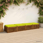 Zitkussens SOEST set van 4 helder groen 100% polyester