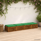 Stoelkussens 4 stuks groen 100% polyester