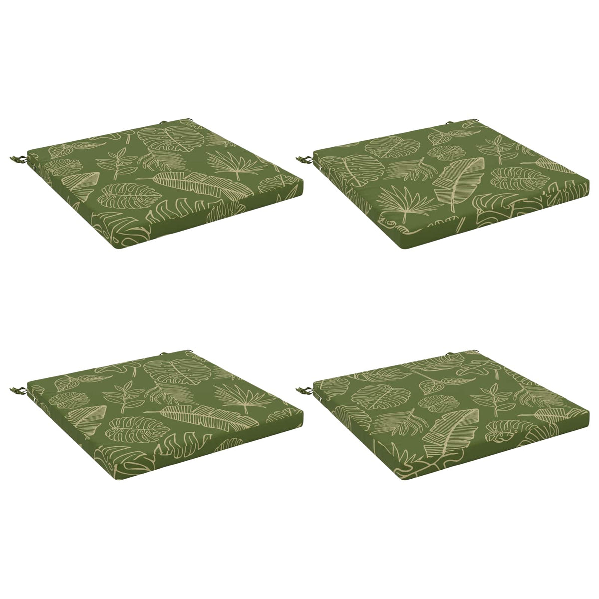 4-Piece Zitkussens SOEST 4 st 100% Polyester Bladontwerp