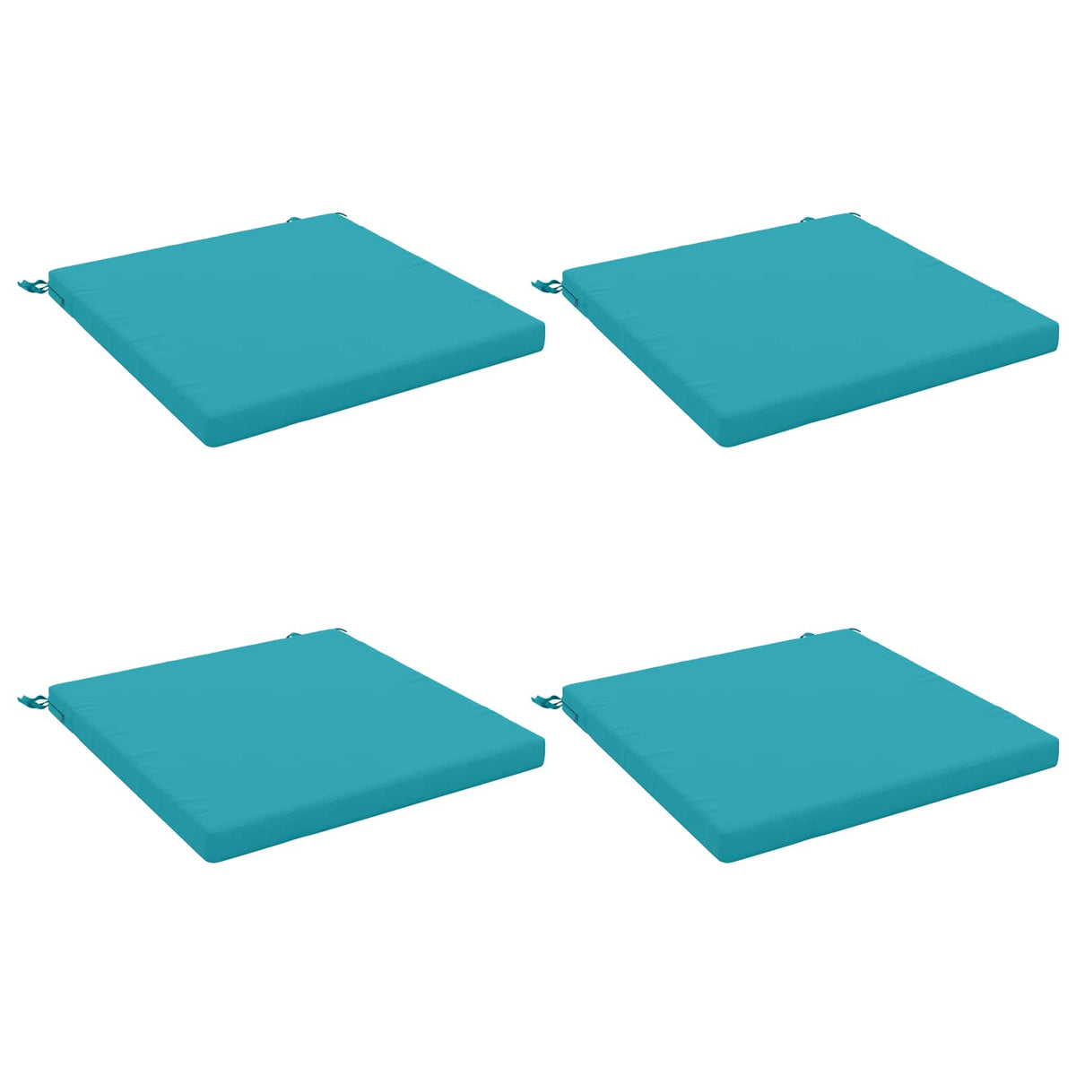 4-Piece Zitkussens SOEST 4 st 100% Polyester Turquoise