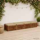 Zitkussens 4 stuks lichtgroen 100% polyester