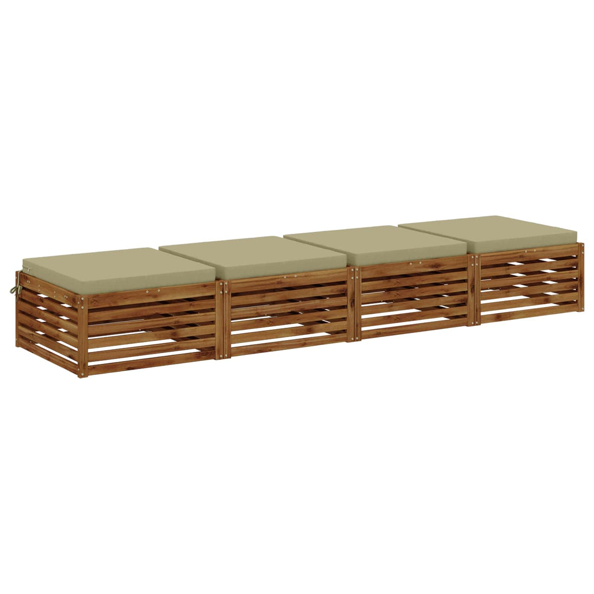 4-Piece Zitkussens SOEST 4 st 100% Polyester Lichtgroen