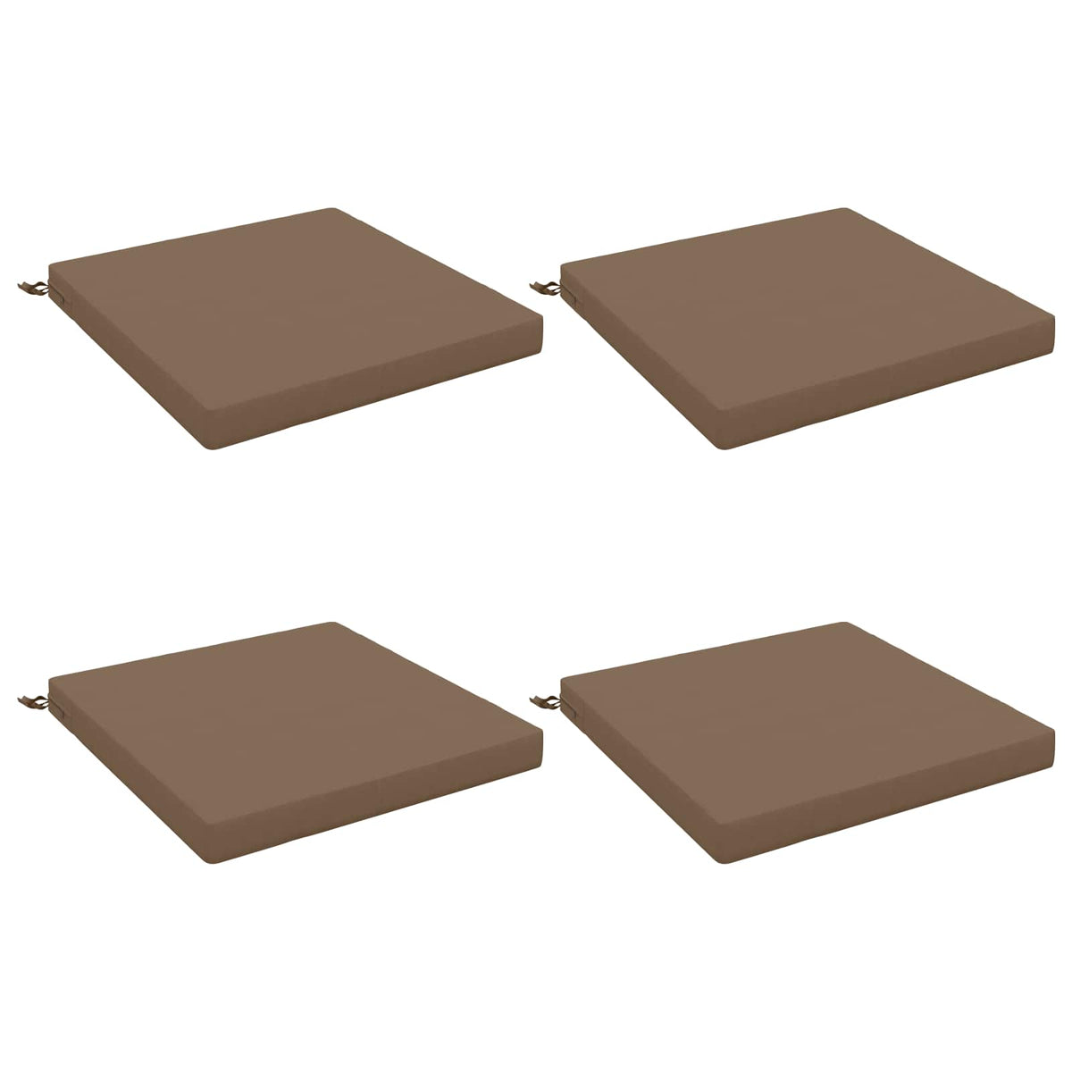 4-Piece Zitkussens SOEST 4 st 100% Polyester Taupe