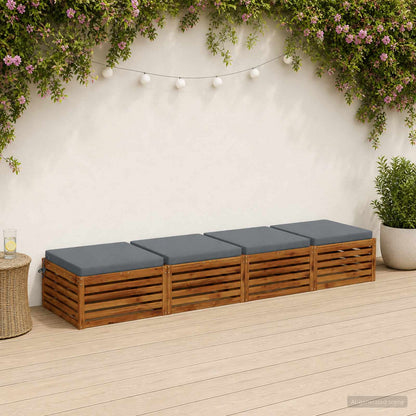 4-Piece Zitkussens SOEST 4 st 100% Polyester Blauw