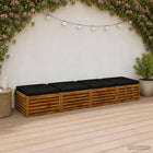 Zitkussens set 4 stuks zwart 100% polyester