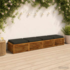 Zitkussens SOEST 4 stuks 100% polyester antraciet