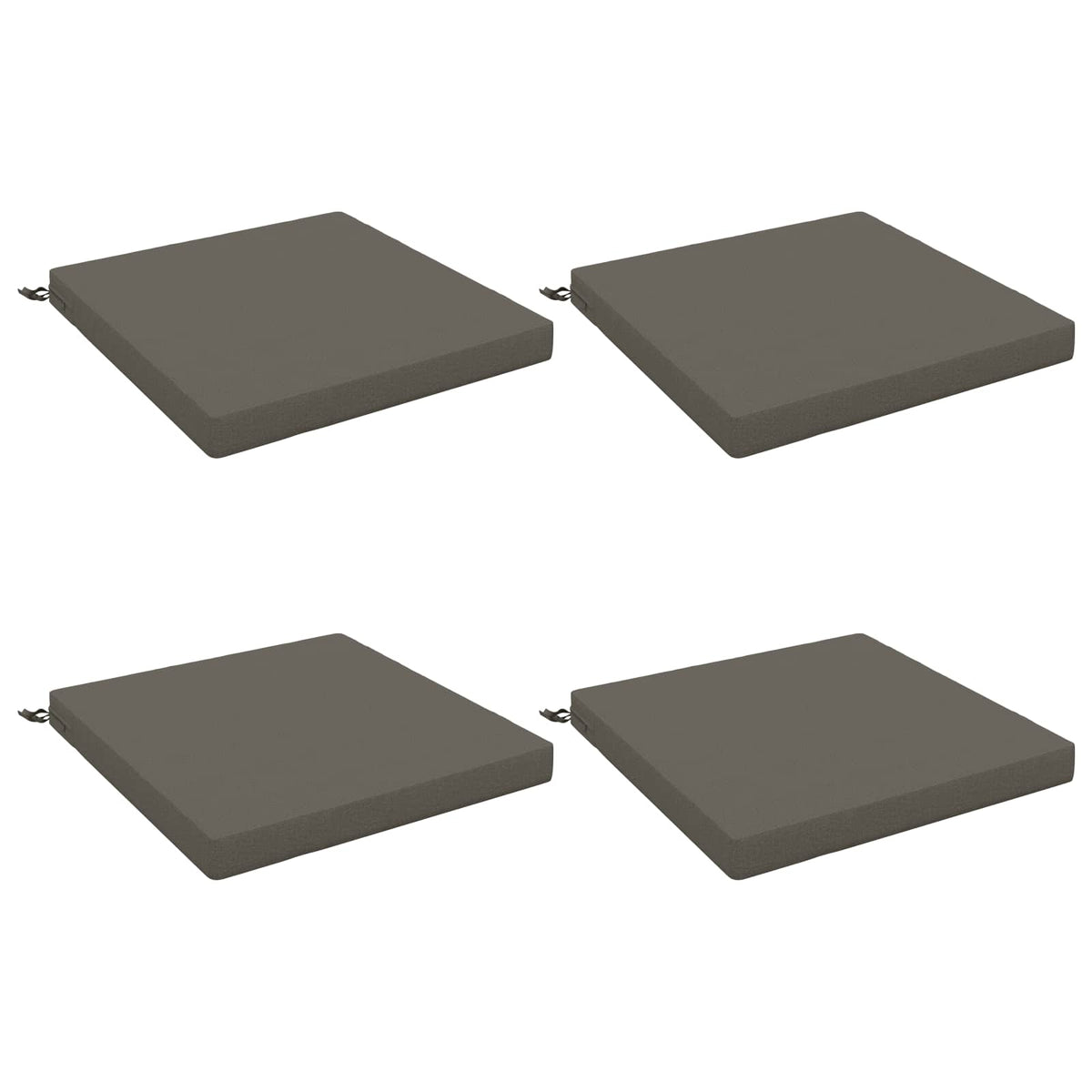 4-Piece Zitkussens SOEST 4 st 100% Polyester Grijs