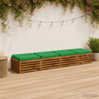 Zitkussens 4 stuks groen polyester 100%
