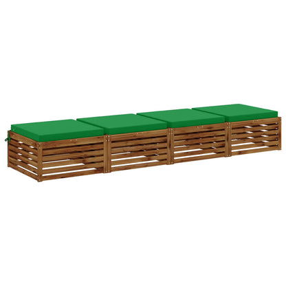 4-Piece Zitkussens SOEST 4 st 100% Polyester Groen